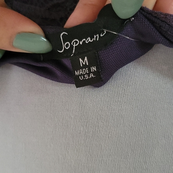 Purple Lace Overlay Dress - Picture 6 of 7